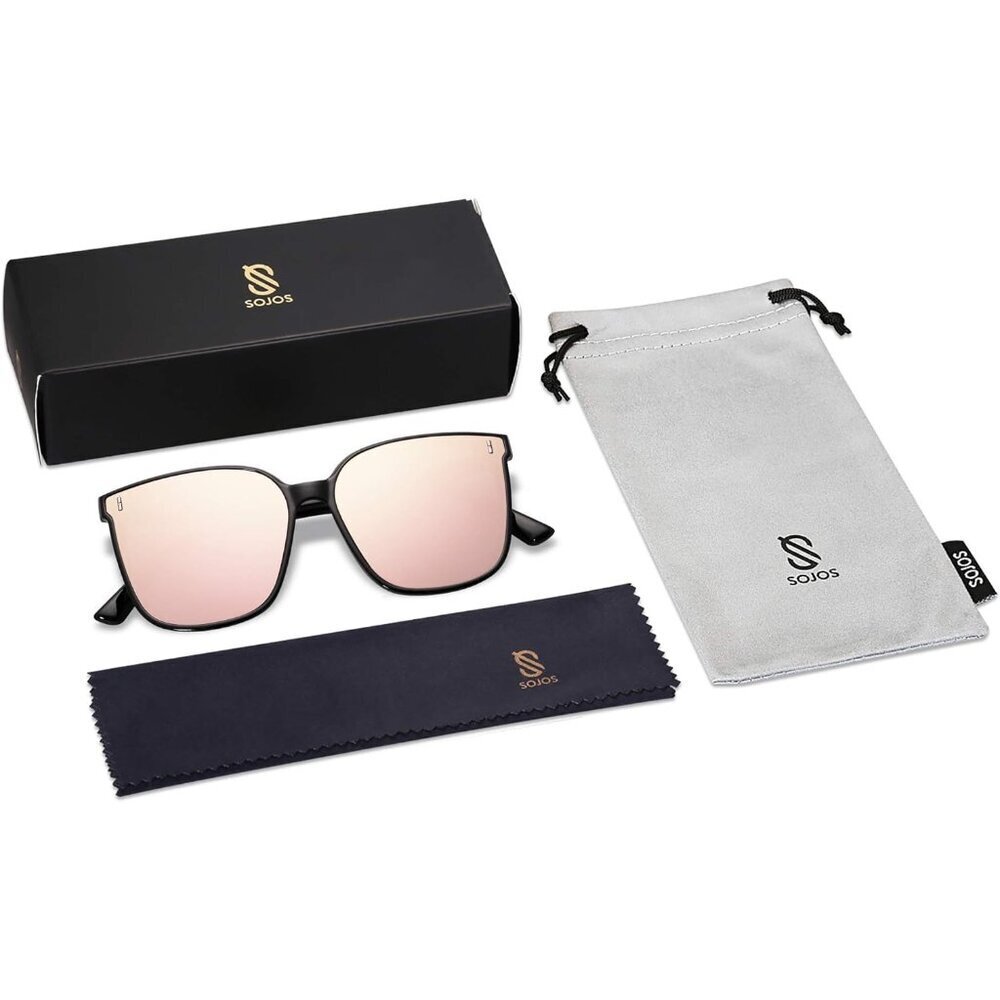 Unisex Square Plastic Sunglasses UV400 Protection for Outdoor Travel - Picture 6 of 6